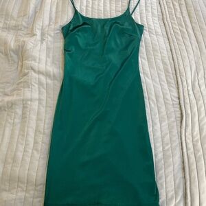 Dark green Satin Slip Dress
